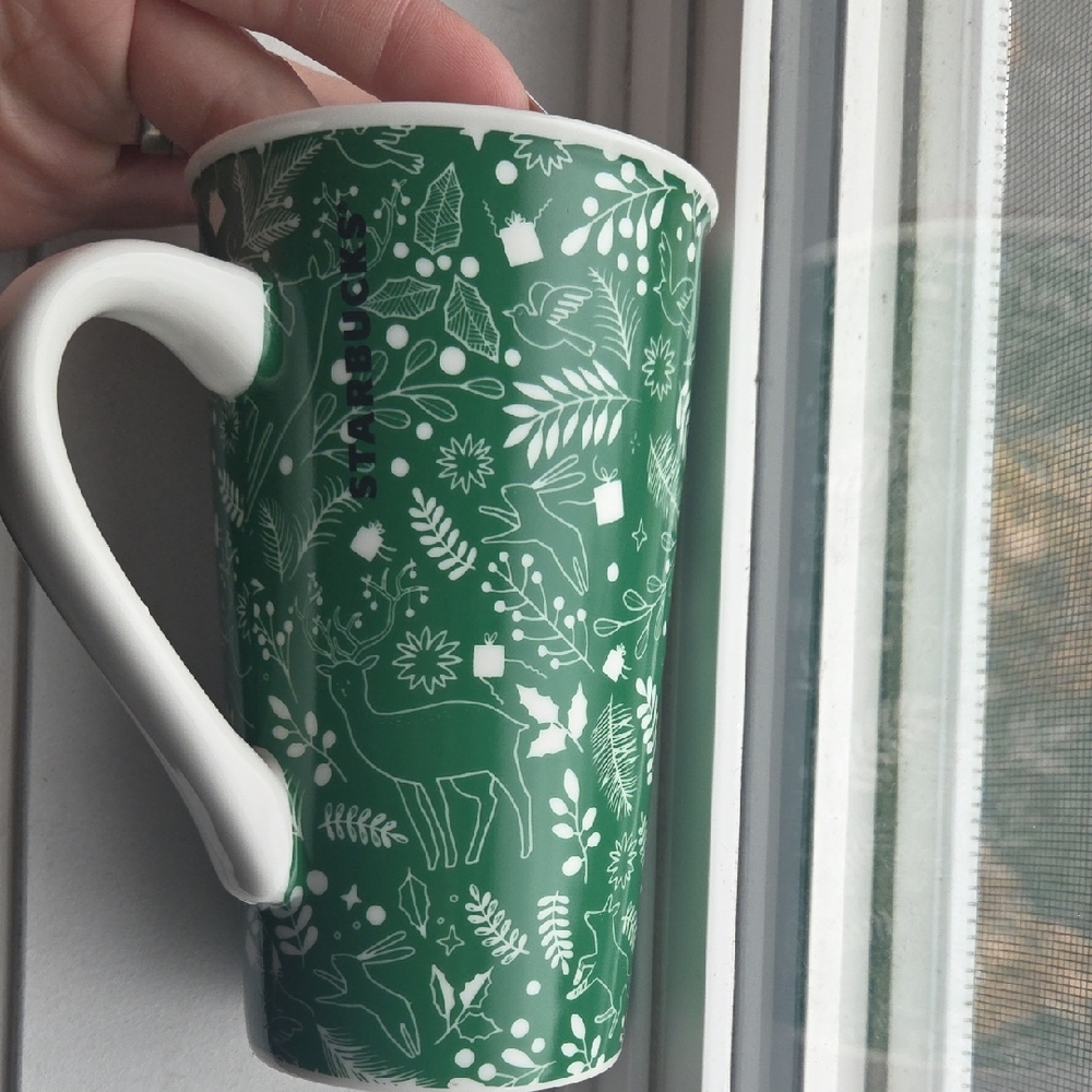 Starbucks Green Ceramic Mug